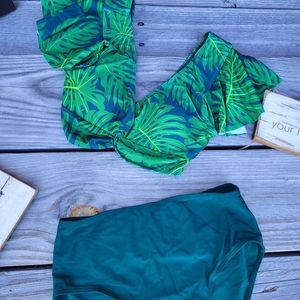 Tropical Island Green Two Piece